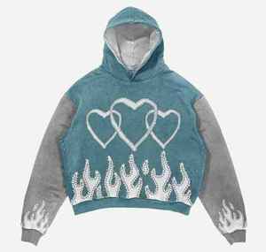 Sweat à capuche imprimé DTG et DTF surdimensionné avec illustration colorée parfait pour les tenues d'hiver et la mode de tous les jours - Product Image 2