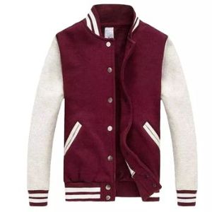 New Arrival Fashion Custom Embroidered Designer Emblems <b>Wool</b> Felt Leather Baseball Men's Varsity Jacket - Product Image 2