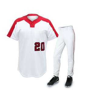 Venta de fábrica Uniforme de béisbol de poliéster 100% de alta calidad para jóvenes Ropa deportiva transpirable con impresión por sublimación Diseño liso - Product Image 2