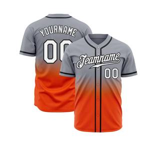 Sublimation Team Wear Player Name With 100% Polyester Material Soft Ball <b>Shirt</b> With Baseball Jersey - Product Image 1