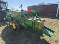 Presse à balles carrées John Deere 348 de grande capacité, haute productivité, robuste, pour foin et herbe, machine agricole automatique
