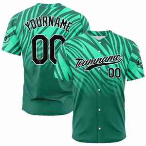 Maillot de baseball personnalisé avec impression par transfert thermique, nom de l'équipe, uniforme de softball en gros, 100% polyester, antibactérien, séchage rapide - Product Image 4