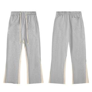 Unisex Acid Wash <b>Fleece</b> Jogger Sweatpants Lightweight Black Stone Black Pant Elastic Waist OEM Service Available for Men <b>Women</b> - Product Image 6