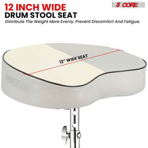 5 Core Drum Throne 3 <b>Padded</b> Guitar Stool Drummer <b>Chair</b> Adjustable Musician Seat - Product Image 3