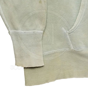 Sweat à capuche décontracté pour homme en molleton 100 % coton léger, coupe oversize, motif uni, saison hiver, séchage rapide, respirant, grande taille, avec poche - Product Image 5