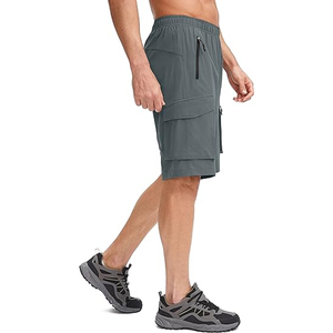 Short de cyclisme nouveau design à séchage rapide pour hommes avec logo imprimé Short de sport de couleur unie pour la gym en vente en ligne - Product Image 4