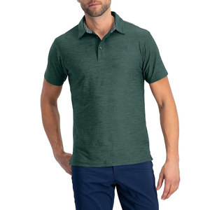 Camisetas de golf de poliéster con logotipo personalizado para hombre, Polo de manga corta de secado rápido, Camiseta con cuello informal atlética - Product Image 2