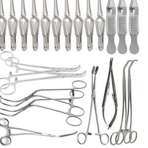 Juego de Cirugía Vascular Mayor, Certificado CE Clase I, Uso Hospitalario, 62 Piezas, Instrumentos Quirúrgicos de Acero Inoxidable, Fuente de Alimentación Manual - Product Image 2