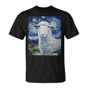T-Shirt Stile Van Gogh Notte Stellata con Pecore, Prodotto Promozionale - Product Image 2