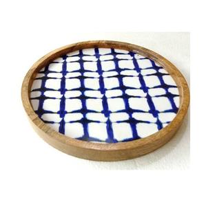 Round Wooden <b>Tray</b> With Handles Natural Wood Good Quality Food Serving Wood <b>Tray</b> Restaurant Home <b>Office</b> Bar Hotel Used <b>Tray</b> - Product Image 3