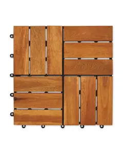 6 Slat Decking Tiles Vietnam Supplier new item Acacia wood high quality for flooring/ outdoor flooring/ garden pavement/ patio