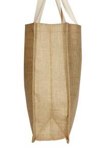 2025 Top vente personnalisé grand sac fourre-tout de plage en toile de jute avec poignées en coton doux pour voyager et faire du shopping - Product Image 4