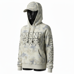 Sudadera con Capucha para Mujer, Mezcla de Algodón y Felpa, Tejido Suave y Cálido, Diseño de Camuflaje Neutro, Logotipo Personalizado con Estampado Puff, Sudadera Básica para Mujer - Product Image 4