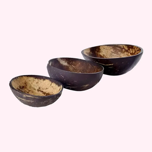 Tazón de cáscara de coco Natural 100%, diseño moderno ecológico, hermosa vajilla Ovalada para almacenamiento sostenible de alimentos personalizada - Product Image 2