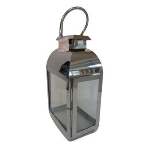 Linterna de vidrio de acero inoxidable con níquel, decoración del hogar de alta calidad, diseños interiores, casa decorativa - Product Image 4