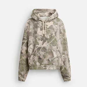 Sudadera con capucha de gran tamaño para hombre de algodón y poliéster de 500gsm de peso pesado personalizada, sudaderas de invierno de manga larga, técnicas bordadas - Product Image 1