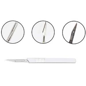 Poignée de scalpel manuelle d'outil chirurgical d'acier inoxydable de n ° 3 réutilisable pour des instruments chirurgicaux de forceps d'usage vétérinaire médical - Product Image 3