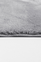Tapis d'intérieur moderne en fourrure grise de luxe Neptun, lavable, épaisseur 25 mm, noyau en mousse, en polyester et coton, antidérapant, pour la maison