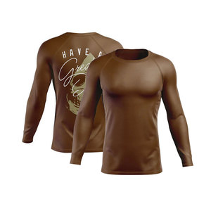 Customized 2025 Quick Dry Gym Wear Breathable <b>Long</b> <b>Sleeve</b> Rash Guard for Men Fitness <b>Swim</b> Wear with OEM Service - Product Image 1