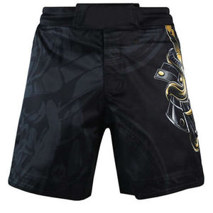 Pantalones cortos de MMA para hombres adultos totalmente sublimados hechos con poliéster cintura ajustable artes marciales MMA pantalones cortos de boxeo venta completa - Product Image 2