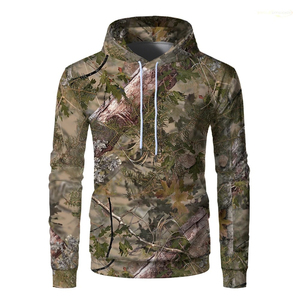 Respirant coupe-vent sur mesure chasse camouflage sweat à capuche personnalisé personnaliser conçu pull Vintage à capuche pour l'hiver - Product Image 4