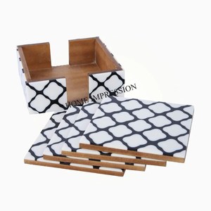 Posavasos de mármol ecológicos resistentes al calor Mesa personalizable de lujo tazas Modernas Decorativas posavasos calidad de lujo nuevo estilo - Product Image 4