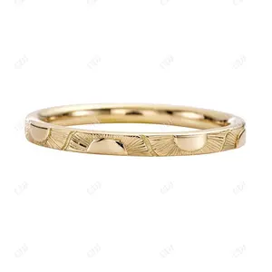 New Arrival Handmade Engraved 18K Real Gold Yellow Gold Big Sun and Little Sun Wedding Band For Men Wholesale Price High Jewelry