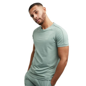 เสื้อยืดสีขาวสำหรับผู้ชายคอกลมผ้าคอตตอนแห้งเร็ว - Product Image 4