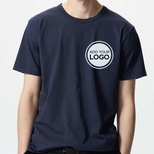 Camisetas de algodón AIRism, camisetas de gran tamaño para hombres, camisetas sueltas lavadas básicas de manga corta, camisetas con logotipo personalizado Ringer - Product Image 3