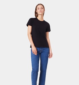 2025 nueva primavera otoño sólido Delgado ropa de calle de manga corta mujeres deportes Fitness Top cuello redondo ajustado Color sólido para damas - Product Image 3