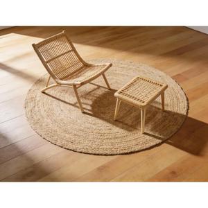 Tapis rond en jute écologique de haute qualité, tapis en coton et en jute fait à la main, taille personnalisée pour la vente en gros, pour la décoration de la maison - Product Image 2