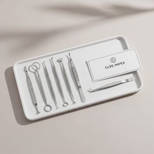 Glee Impex ชุดเครื่องมือกำจัดสิวหัวดำและสิวมืออาชีพชุดสกัดสิวสแตนเลสพร้อมโลโก้ที่กำหนดเอง - Product Image 1