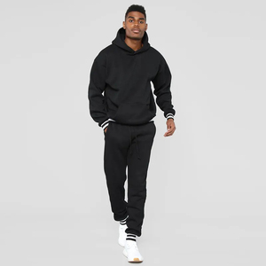 Chándal de algodón 100% para hombre, venta al por mayor, producto de buena calidad, ropa de gimnasio, chándal transpirable de talla grande para hombre - Product Image 6