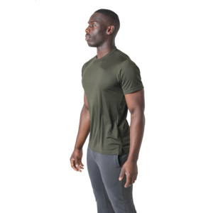 เสื้อยืดคอกลมสำหรับผู้ชายเสื้อออกกำลังกายผ้าฝ้าย100% ไซส์ใหญ่ - Product Image 2