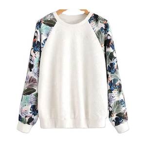 Sudadera de cuello redondo de algodón de alta calidad para mujer Sudadera con capucha de sublimación impresa y bordada para invierno - Product Image 1