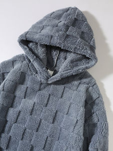 2025 Sudadera con capucha de lana de alta calidad para hombres con logotipo de marca personalizado bordado Diseño de chaqueta OEM para exteriores con impresión en relieve - Product Image 4