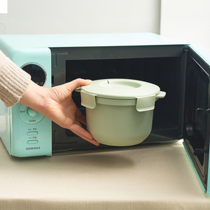 CaloBowl Apto para microondas, utensilios de arroz bajos en carbohidratos, plástico PP, apto para lavavajillas, peso ligero sostenible, cocina para comer saludable - Product Image 1