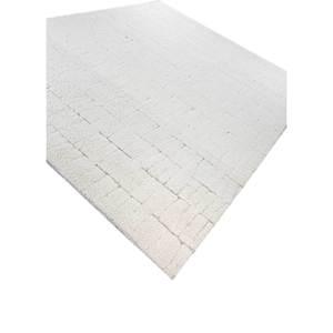 Tapis en laine noués à la main Zuri Ivory AKWT-1116, couleur unie, rectangulaire, style Tabriz, pour la maison, le salon, la chambre, la chambre d'adolescent, le couloir - Product Image 2