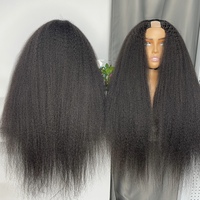 DiLuxe Hair Mèches de cheveux humains vierges vietnamiens, à cuticules alignées, à densité accrue, lisses crépus, vente en gros, 8 à 34 pouces # Cheveux 1b