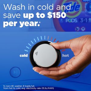Paquete de limpieza profunda: Cápsulas de detergente para ropa Tide PODS, aroma Spring Meadow, 112 unidades + Downy RINSE & REFRESH para lavar la ropa - Product Image 2