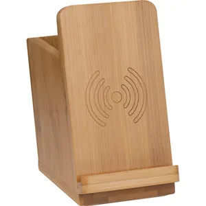 Caricatore Wireless in Bambù Personalizzato per Gadget USB Promozionali - Product Image 3