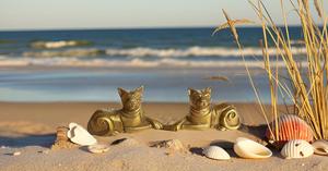 Estatua de animales de latón, animales decorativos para el hogar y la Oficina, fengshui chino, coleccionables figuritas hechas a mano, Gato dorado - Product Image 3