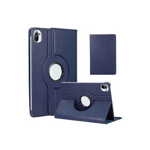 360 Degree Rotating <b>Stand</b> Navy Blue PU Leather Folio Case <b>for</b> Xiaomi Mi Pad 5 <b>Tablet</b> Covers & Cases - Product Image 1