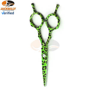 Ciseaux de barbier gauchers professionnels en acier inoxydable de haute qualité, revêtus de papier, à lame droite, ultra-affûtés pour salon de coiffure - Product Image 3