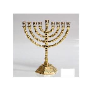 Porte-bougies de Menorah, meilleures ventes, bougeoirs religieux, hanoukka, Menorah, 7 branches, exportateur indien - Product Image 4