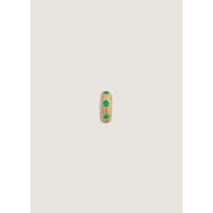 Anniversary Religious <b>Emerald</b> Cut Bezel Setting Charm <b>Pendant</b> 14k Gold Water Drop Pattern Inlay Handmade Religious Jewelry India - Product Image 1