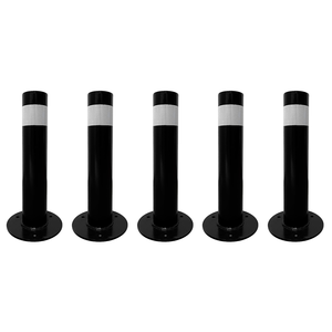 ชุดเสากั้นจราจรเหล็ก 5 ชิ้น ขนาด 45 x 9 ซม. สำหรับโรงแรมและลานจอดรถ - Product Image 3