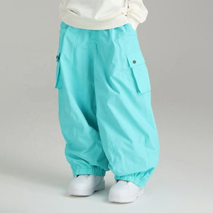 Waterproof Eco-Friendly for Baggy Ski <b>Pants</b> Unisex Windproof Insulated Snowboard <b>Pants</b> Cargo Pocket Winter Outdoor - Product Image 1