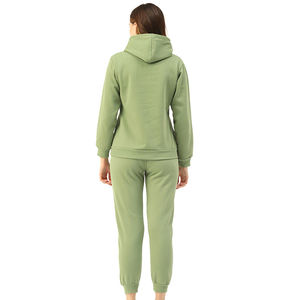 Survêtement à capuche de haute qualité au meilleur prix pour femmes Design personnalisé avec motif solide et votre logo Top Material - Product Image 4