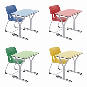 Escritorio Escolar Moderno con Silla Morada, Superficie de Madera, Diseño Duradero para Aula y Uso Comercial - Product Image 6